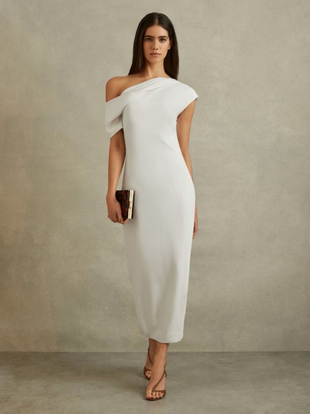 REISS Laurey Draped Dress